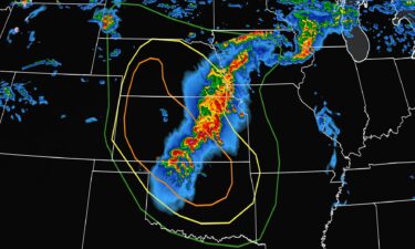 The central Plains could see severe weather Sunday