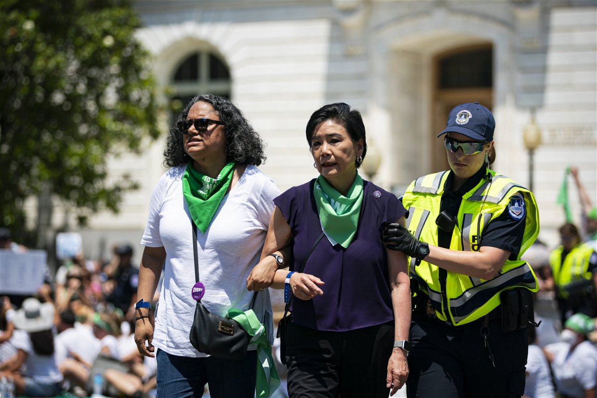 <i>Al Drago/Bloomberg/Getty Images</i><br/>US Capitol police detain Rep. Judy Chu