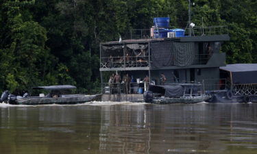 Army soldiers search for British journalist Dom Phillips and Indigenous affairs expert Bruno Araujo Pereira aboard a river boat and speed boats on the Itaquai river