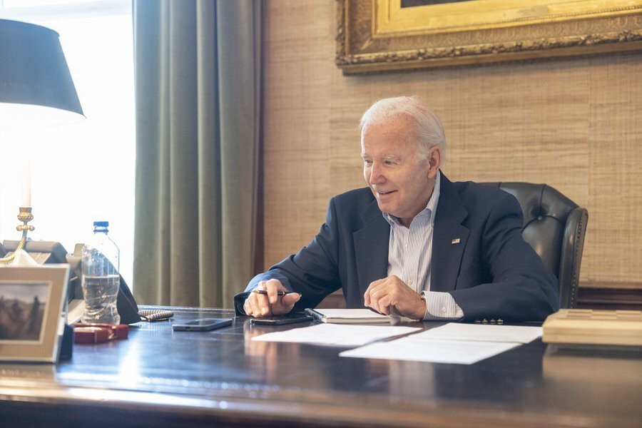 President Joe Biden's Covid-19 symptoms remained mild on July 21 and he continues to convalesce at the White House