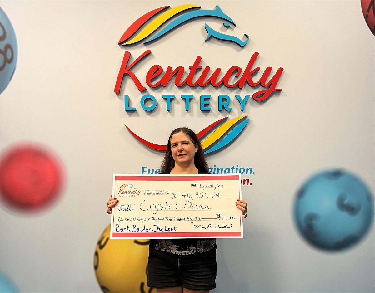 <i>Kentucky Lottery</i><br/>Crystal Dunn of Louisville made a $20 wager playing the Bank Buster Jackpot Instant Play game online and ultimately won $146