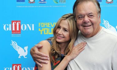 Mira and Paul Sorvino at the Giffoni Film Festival on July 20