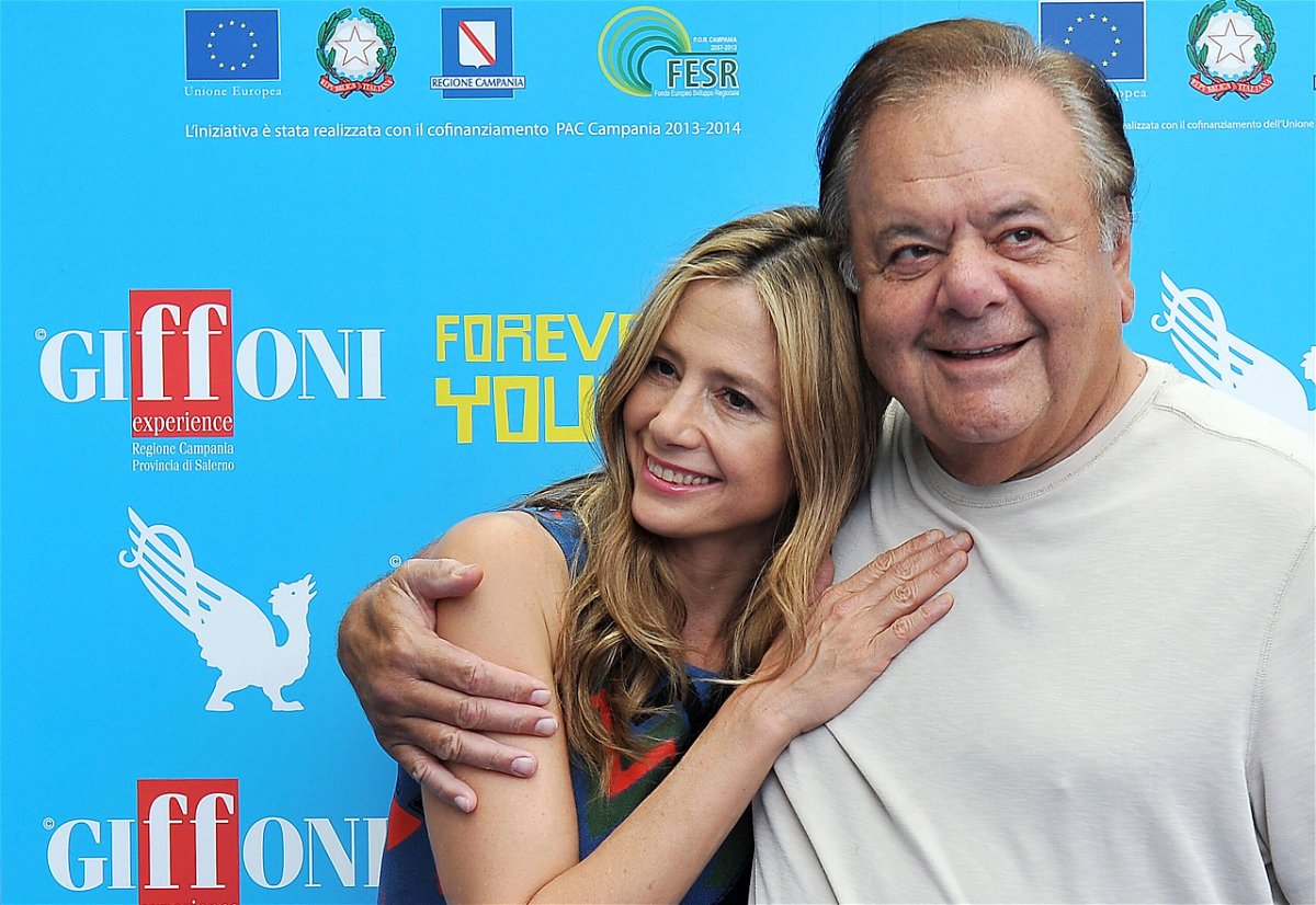 <i>Stefania M. D'Alessandro/Getty Images</i><br/>Mira and Paul Sorvino at the Giffoni Film Festival on July 20