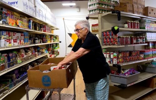 Small food bank in Asheville