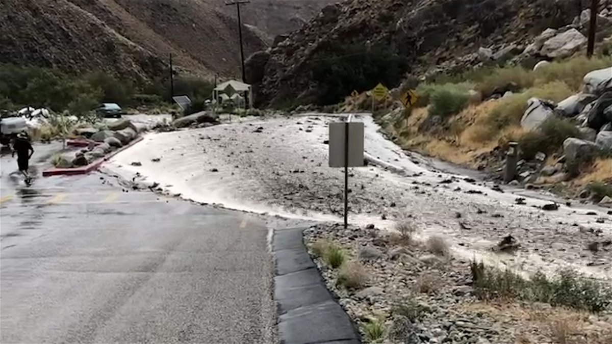 Flooding strands more than 200 people at the Palm Springs Tramway KESQ