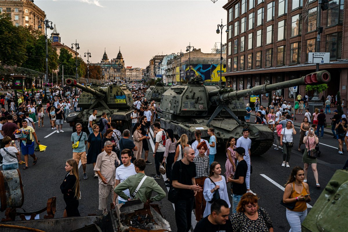 <i>Dimitar Dilkoff/AFP/Getty Images</i><br/>Events to mark Ukraine's Independence Day on August 24 have been banned in Kyiv and Kharkiv