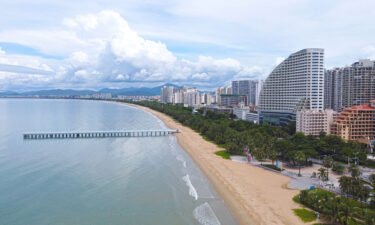The Chinese resort city of Sanya is known for its sandy beaches