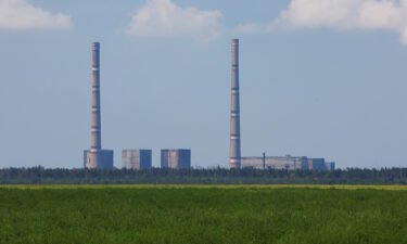The Russian-occupied Zaporizhzhia nuclear plant in Ukraine