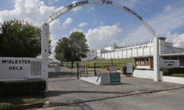 The entrance to the Oklahoma State Penitentiary in McAlester is pictured. Oklahoma's governor has declined to grant clemency to death row inmate James Coddington