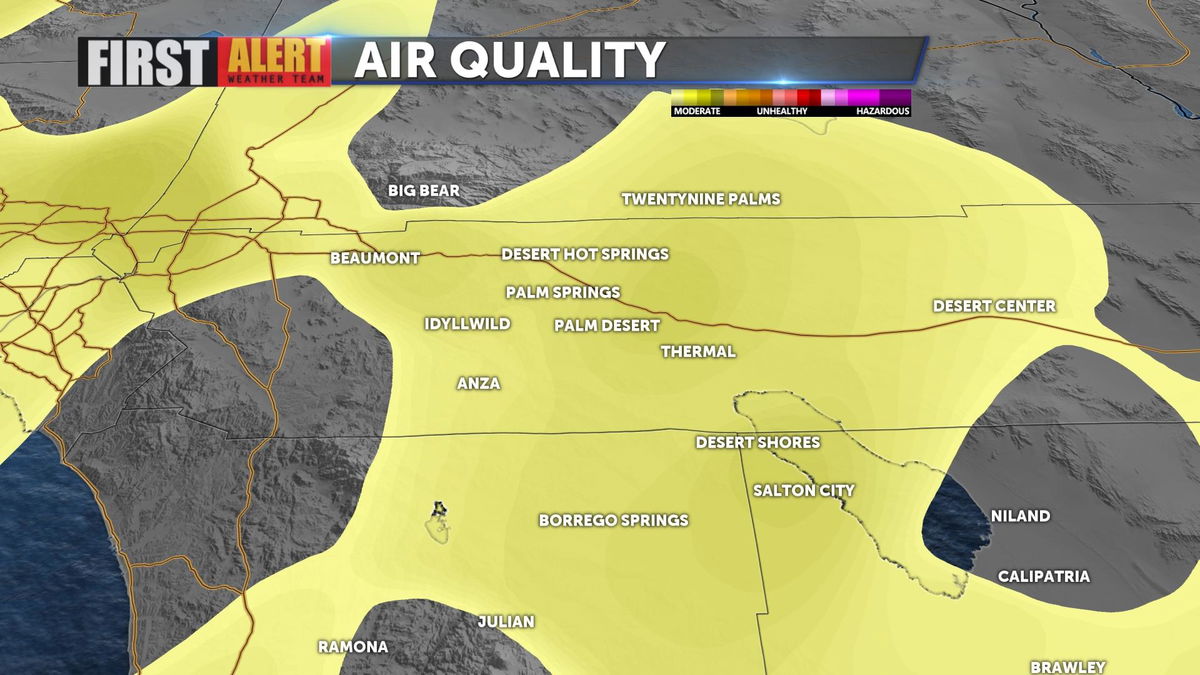 Air quality slowly improves as chances for thunderstorms increase