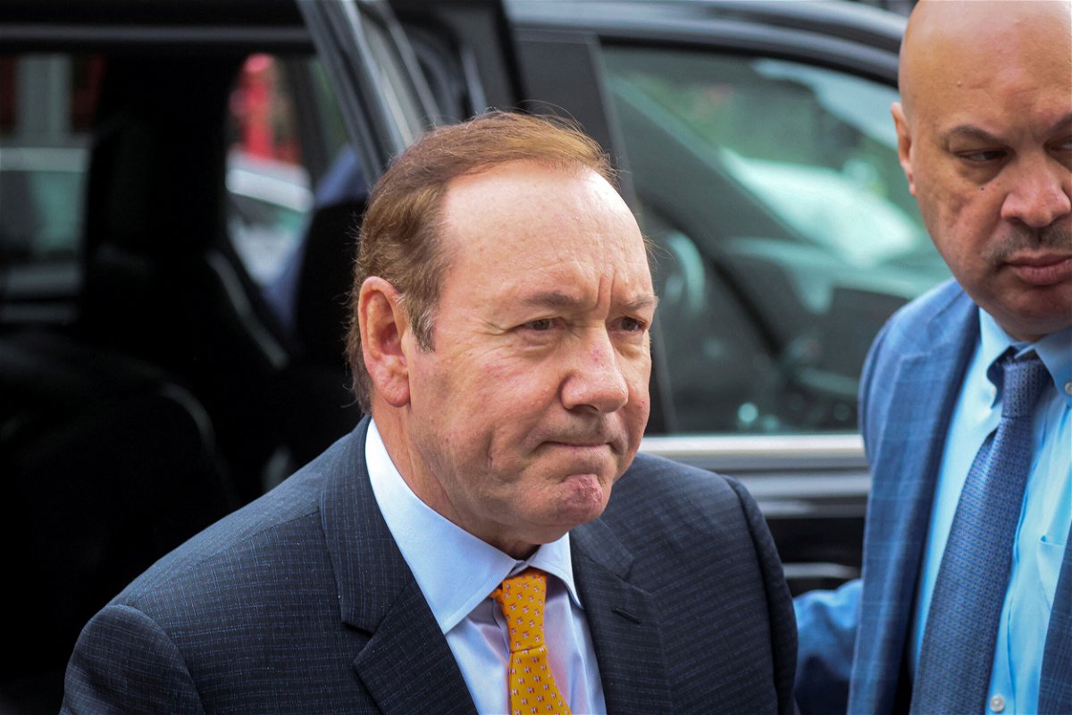 <i>Brendan McDermid/Reuters</i><br/>Actor Kevin Spacey arrives at the Manhattan Federal Court for his civil sex abuse case on Thursday.
