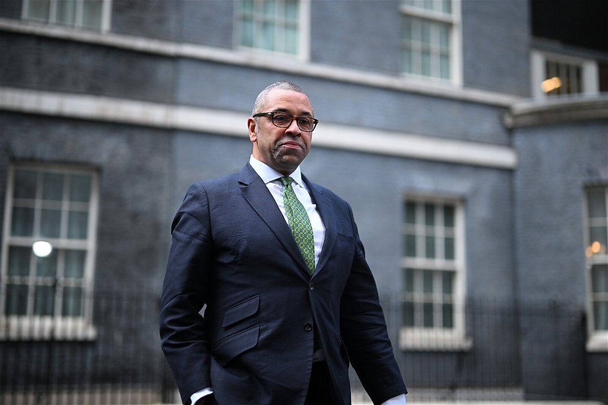 <i>Leon Neal/Getty Images</i><br/>British Foreign Secretary James Cleverly is receiving backlash for suggesting gay soccer fans should be 