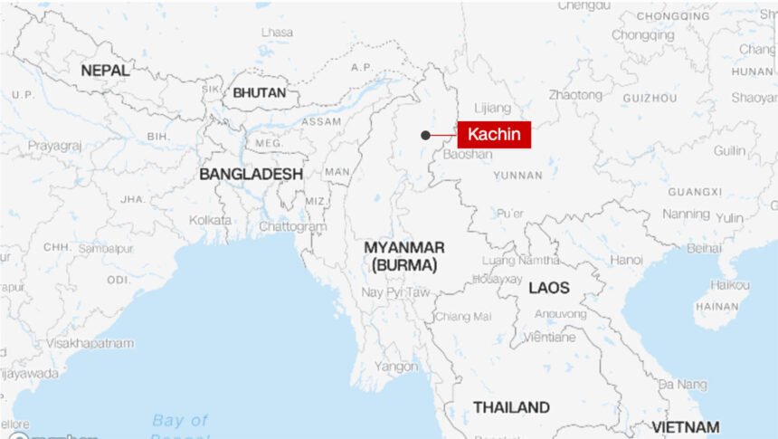 <i>Google Maps</i><br/>Dozens of people have reportedly been killed in military airstrikes at a celebratory event in Myanmar's mountainous Kachin state on October 23