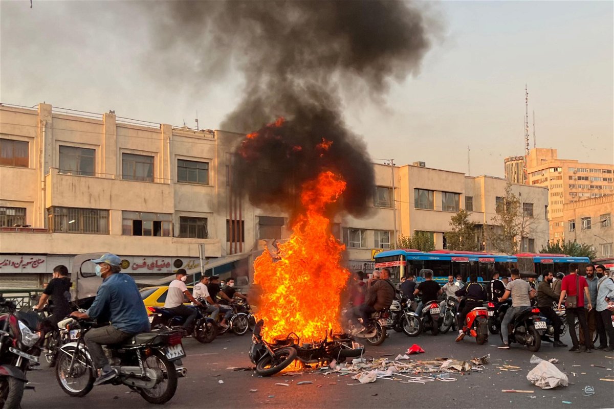 <i>Stringer/AFP/Getty Images</i><br/>The head of Iran’s elite Revolutionary Guards told Iranians to end the weeks-long demonstrations that have gripped the country