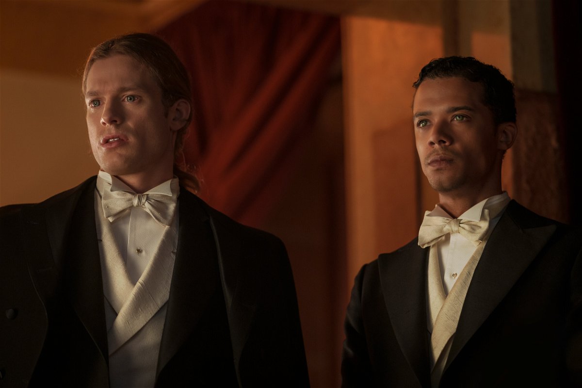 <i>Michele K. Short/Sony Pictures Television/AMC</i><br/>Lestat (Sam Reid) and Louis (Jacob Anderson) in this year's TV adaptation of 