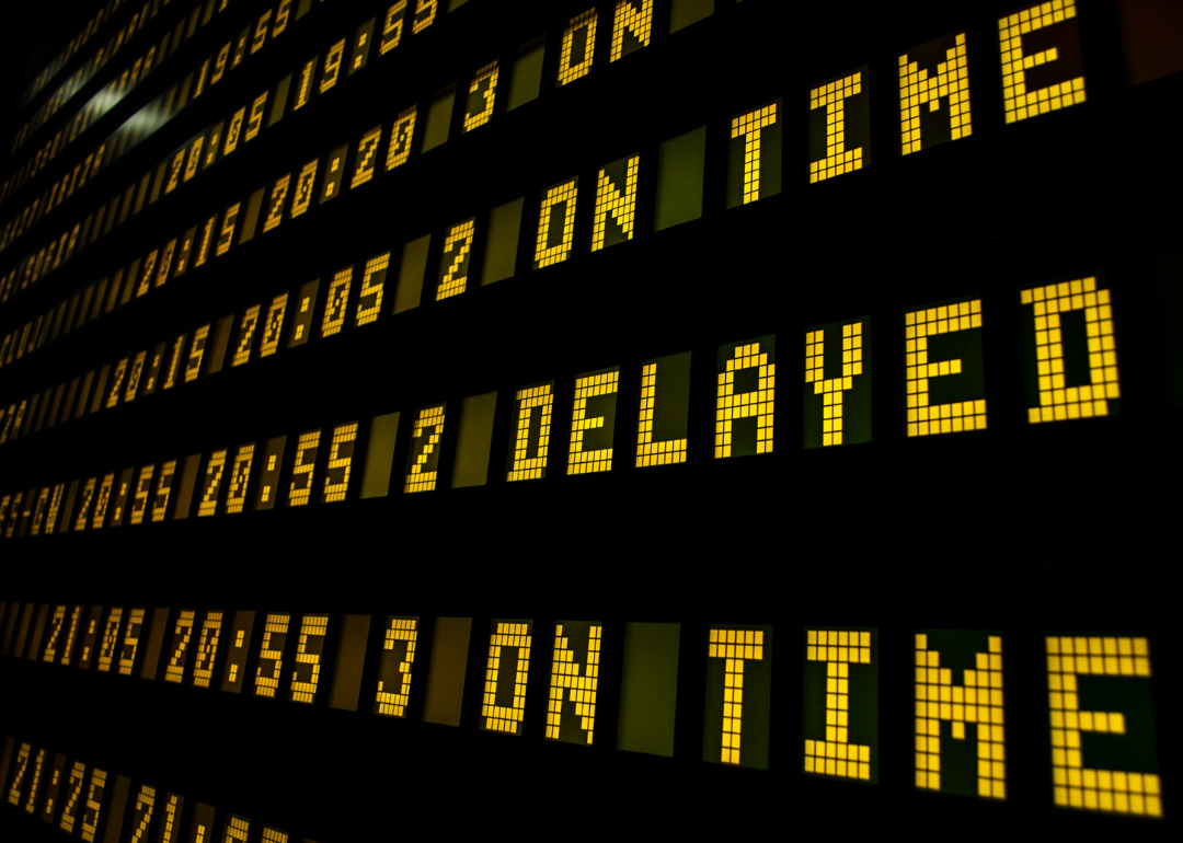 US airports with the most delays