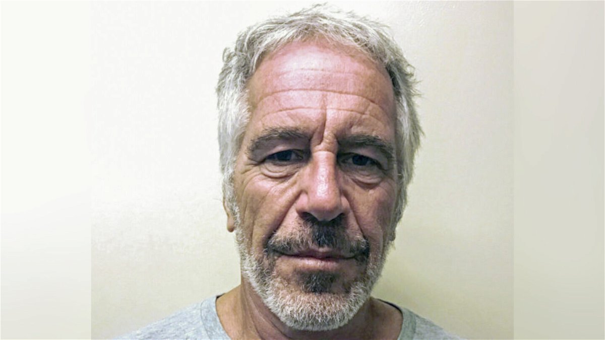 <i>Hulton Archive/Kypros/Getty Images</i><br/>A mug shot of Jeffrey Epstein from 2019.
