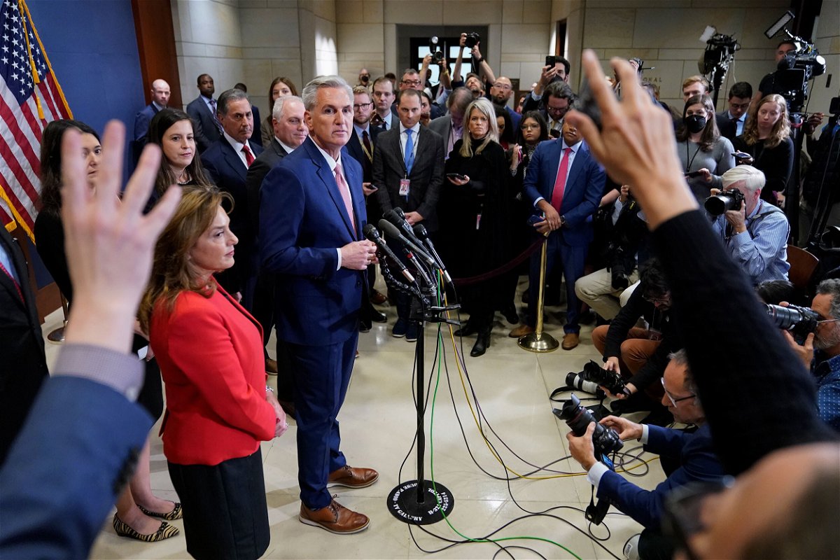 <i>Patrick Semansky/AP</i><br/>Lawmakers in both parties are bracing for an ugly period of legislating in Washington. House GOP leader Kevin McCarthy here speaks to reporters on Tuesday