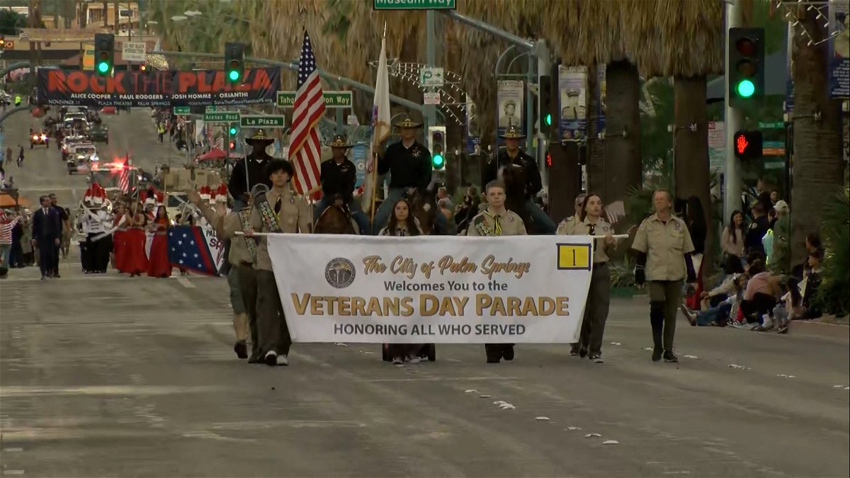Thousands gather for 25th annual Palm Springs Veterans Day parade KESQ