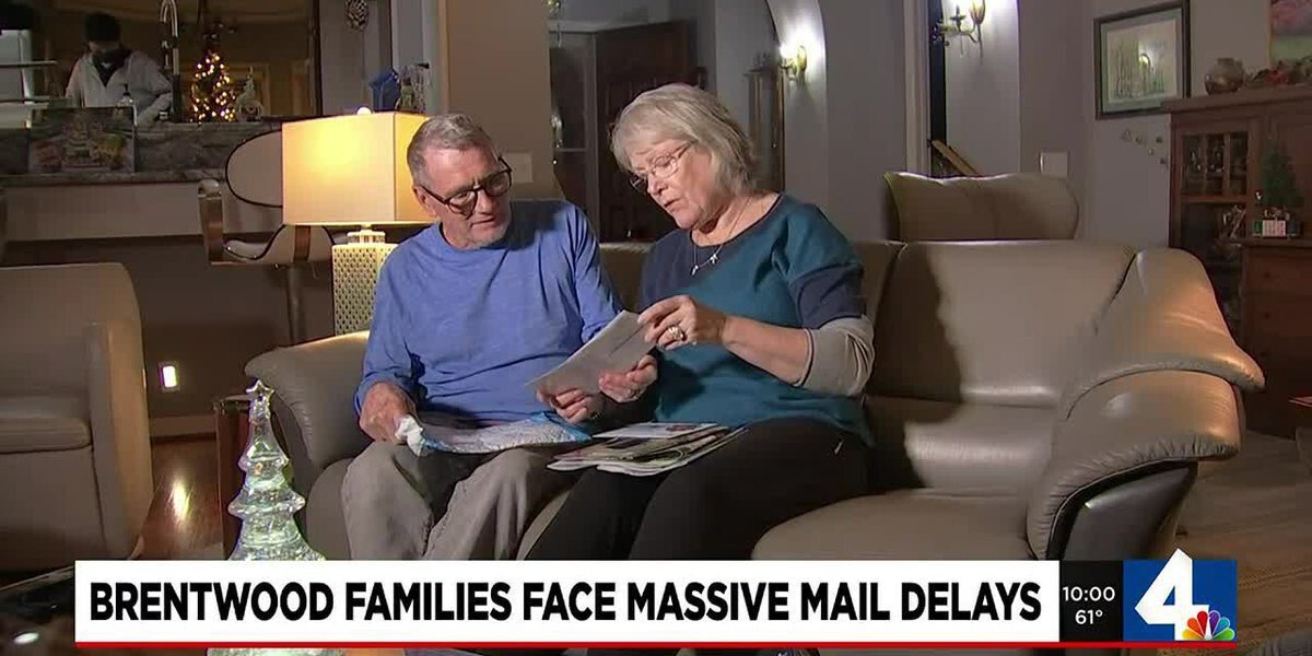 <i>WSMV</i><br/>Alan Taylor and his wife Roxane looked through their pile of mail Friday afternoon after not receiving it for days.