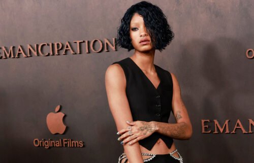 US singer Willow Smith arrives for the premiere of Apple Original Films' "Emancipation" at the Regency Village Theatre in Westwood