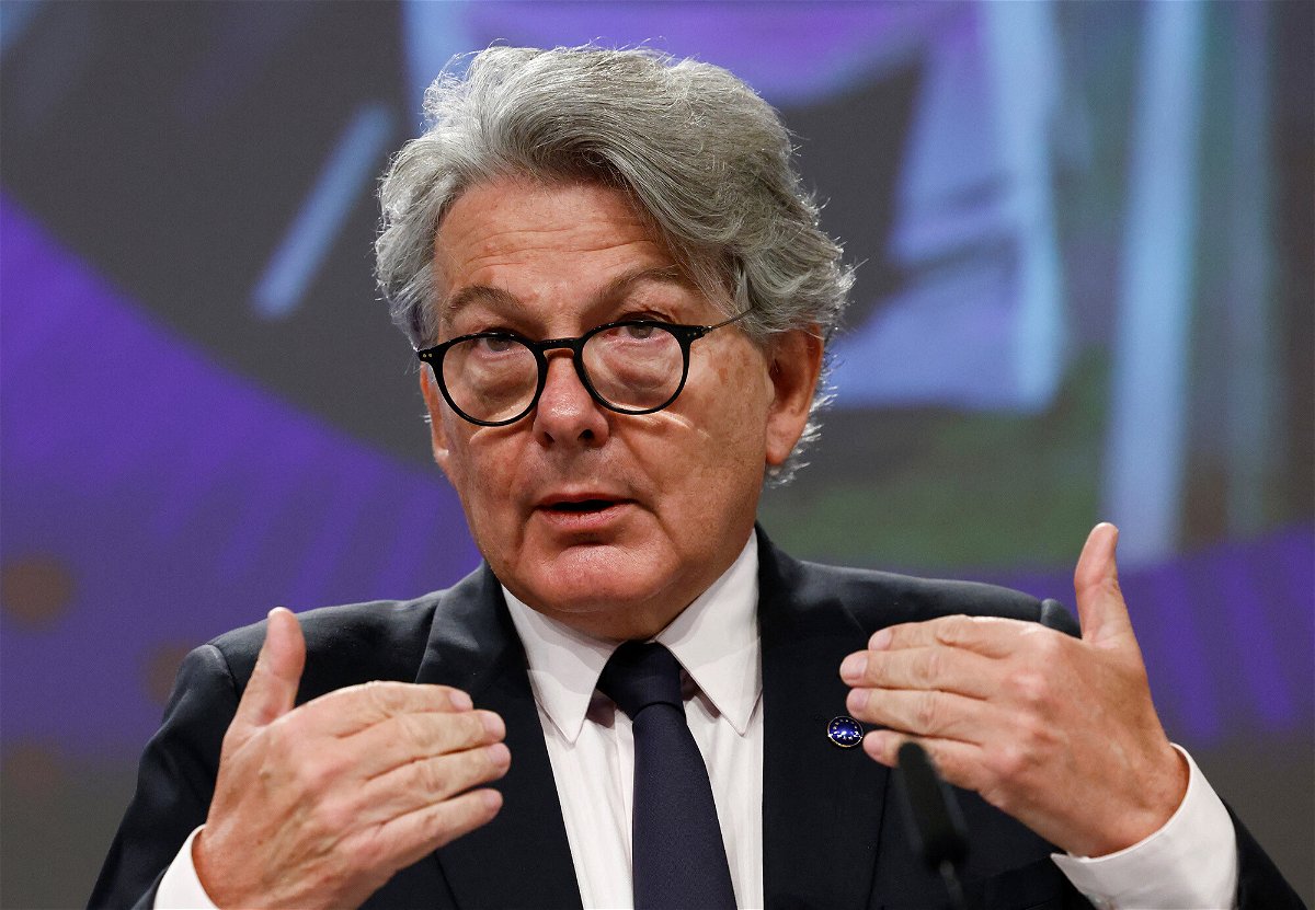 <i>Yves Herman/Reuters</i><br/>Efforts to resolve a simmering dispute between Europe and the United States over electric vehicle subsidies stemming from President Joe Biden's Inflation Reduction Act suffered a blow Friday when top EU official Thierry Breton pulled out of talks.
