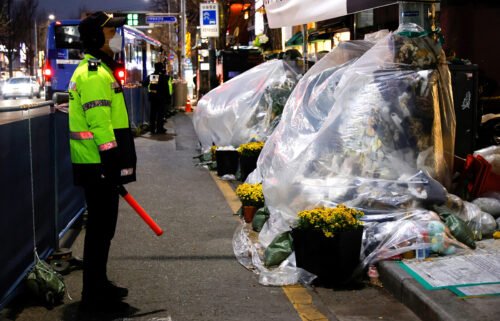 Two former police officers were arrested in South Korea accused of destroying evidence relating to the deadly Halloween crowd crush in Seoul