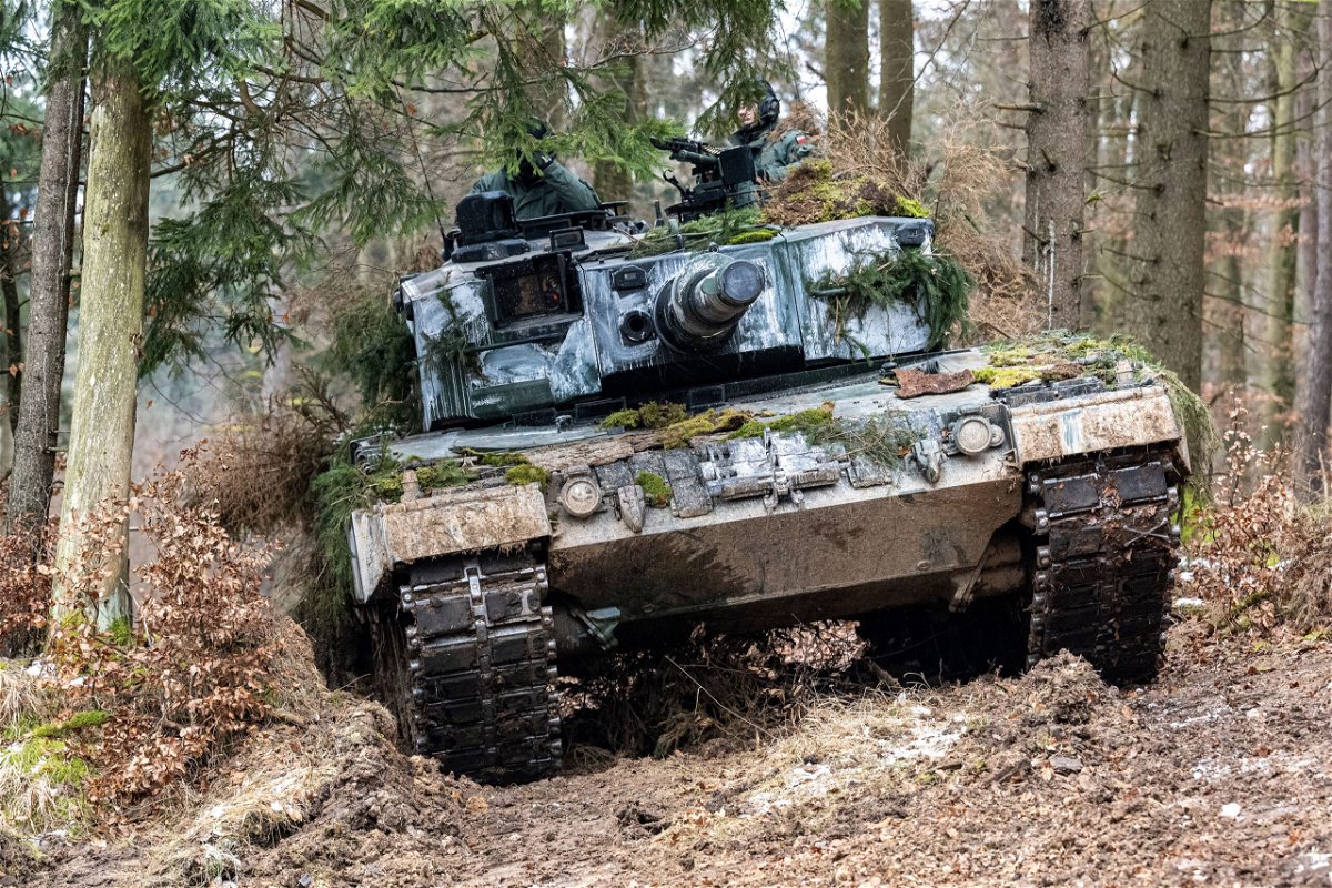 <i>Armin Weigel/picture-alliance/dpa/AP</i><br/>Leopard 2 tanks are already used by several European countries.