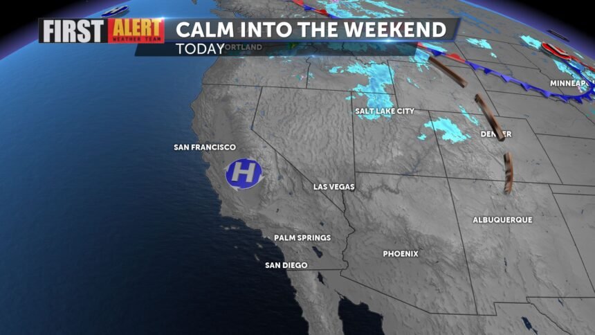 Mild weekend ahead with a storm approaching Monday - KESQ