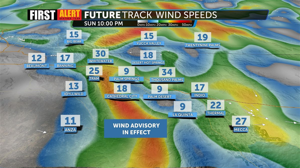 Wind Advisory for Coachella Valley Sunday - KESQ