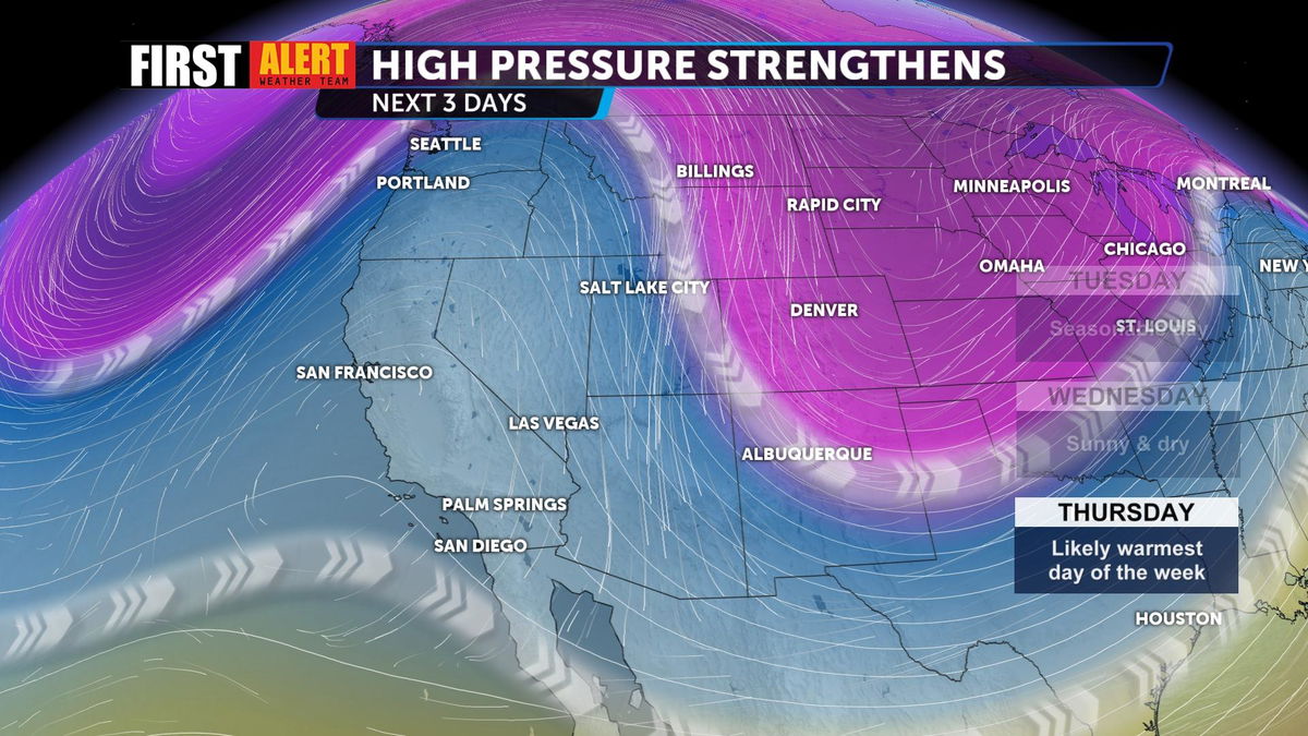 Warming temperatures through midweek - KESQ's Weather Leader