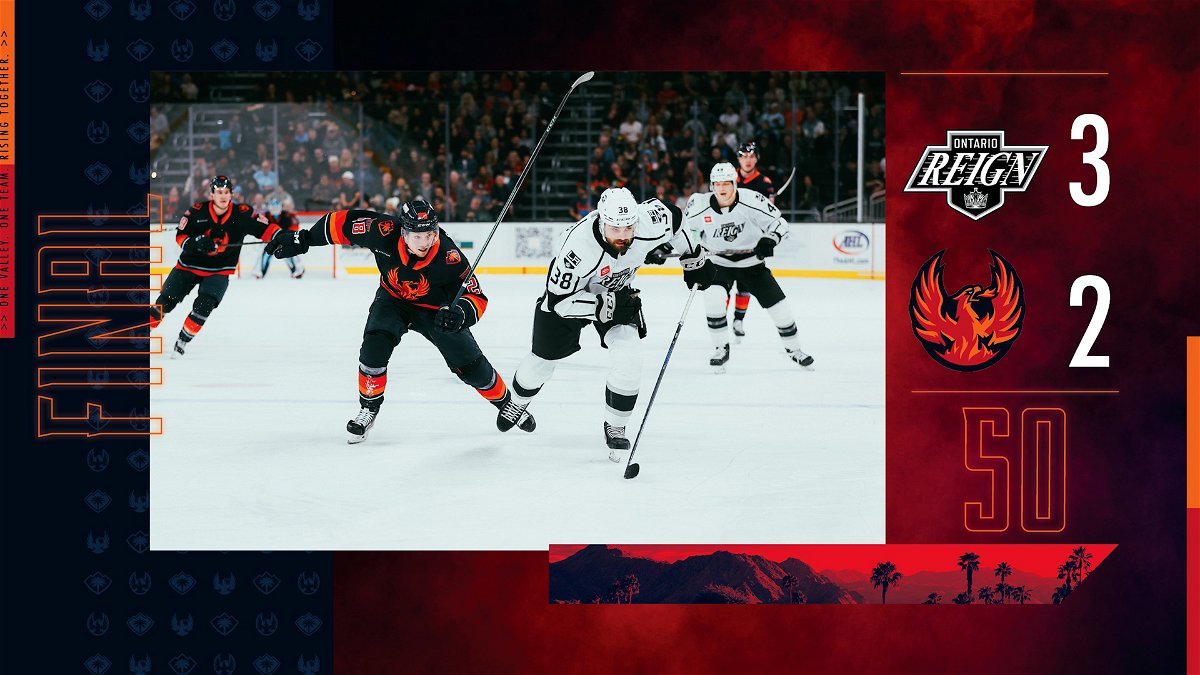 Firebirds break out of slump with blowout win over Ontario Reign - KESQ