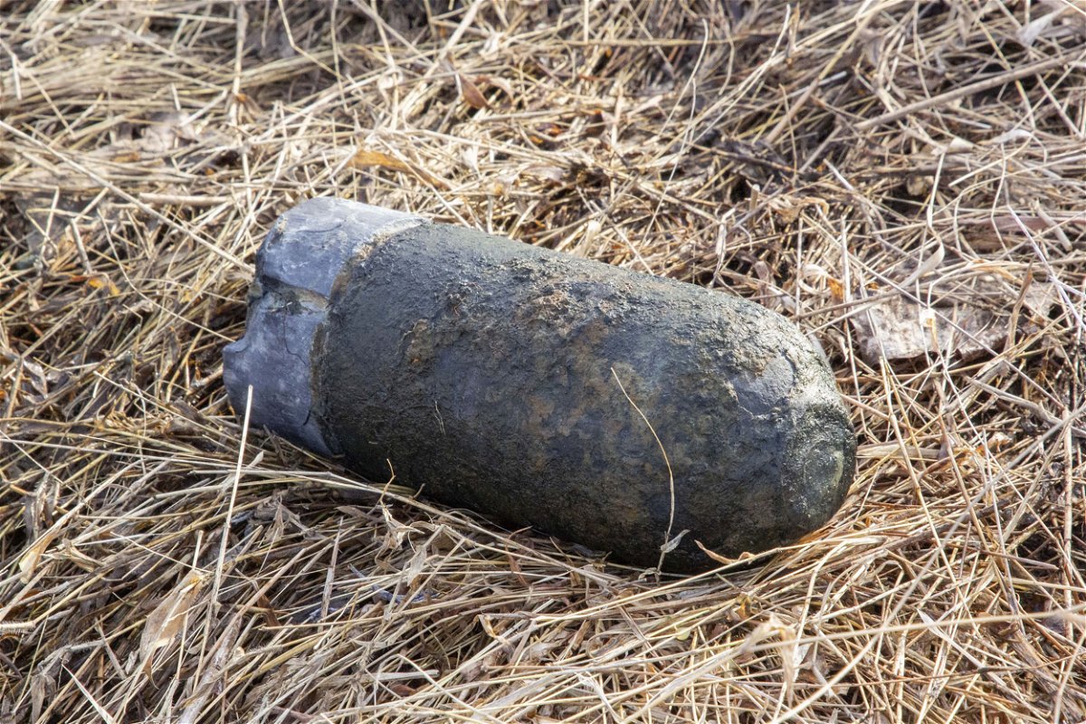 <i>Gettysburg National Military Park</i><br/>This shell was found Wednesday at Little Round Top