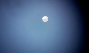 A picture taken from a video shows an airborne object flying above Colombia.