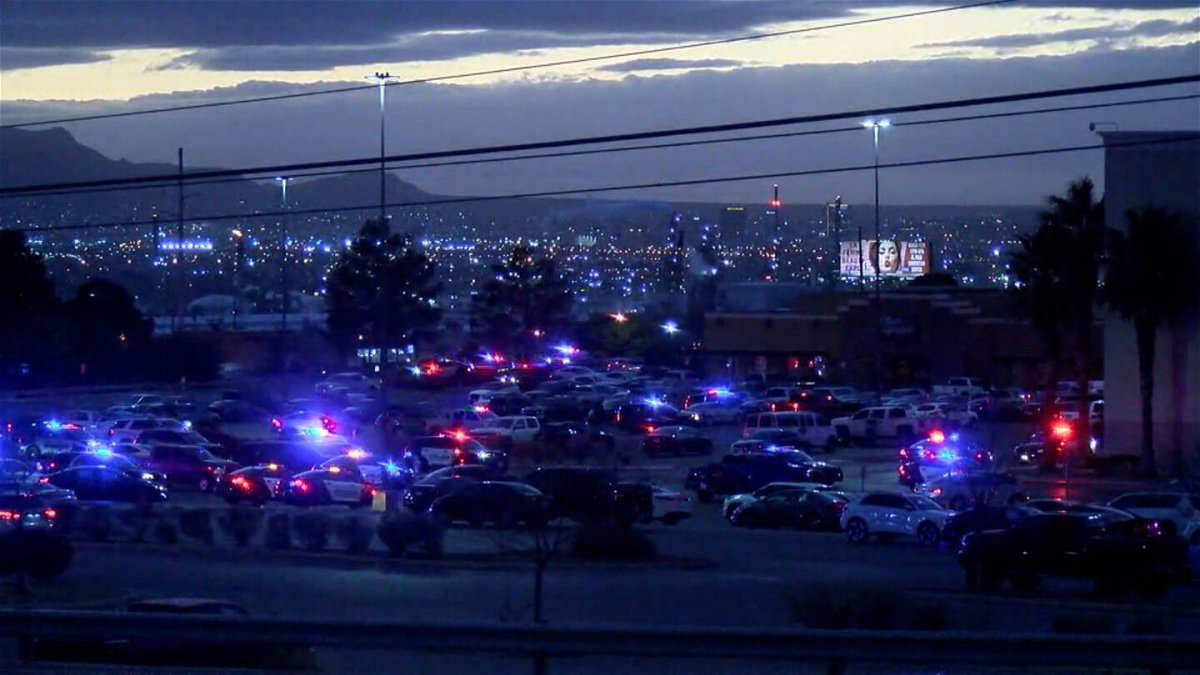 <i>KVIA</i><br/>Police activity is seen here at the Cielo Vista Mall in El Paso