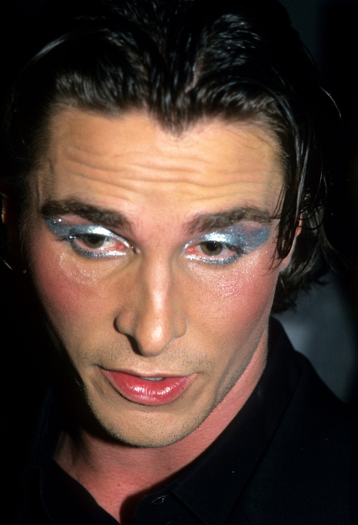 <i>Steve Eichner/Archive Photos/Getty Images</i><br/>The silver make up was tied to the glam rock movie 