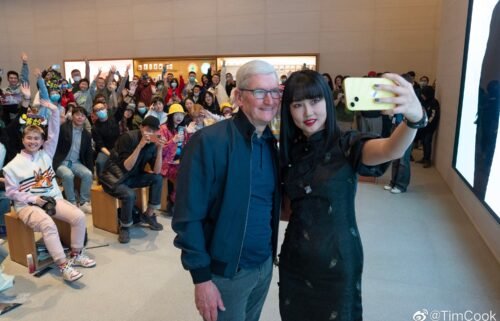 Apple CEO Tim Cook is back in Beijing for the first time since 2019.
