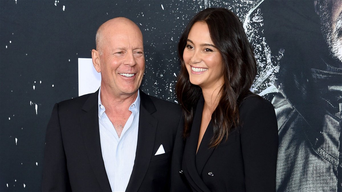 <i>Jamie McCarthy/Getty Images</i><br/>Emma Heming Willis is trying to raise awareness about her husband Bruce Willis' diagnosis of frontotemporal dementia. The couple is pictured  here in New York in 2019.