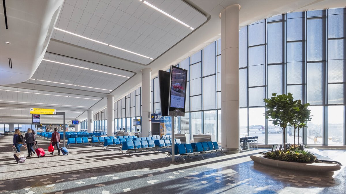 <i>Jeff Goldberg/LaGuardia Gateway Partners</i><br/>A view of a new terminal at LaGuardia Airport.