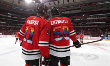 The Chicago Blackhawks will not be wearing Pride warmup jerseys this Sunday because of security concerns involving Russian players