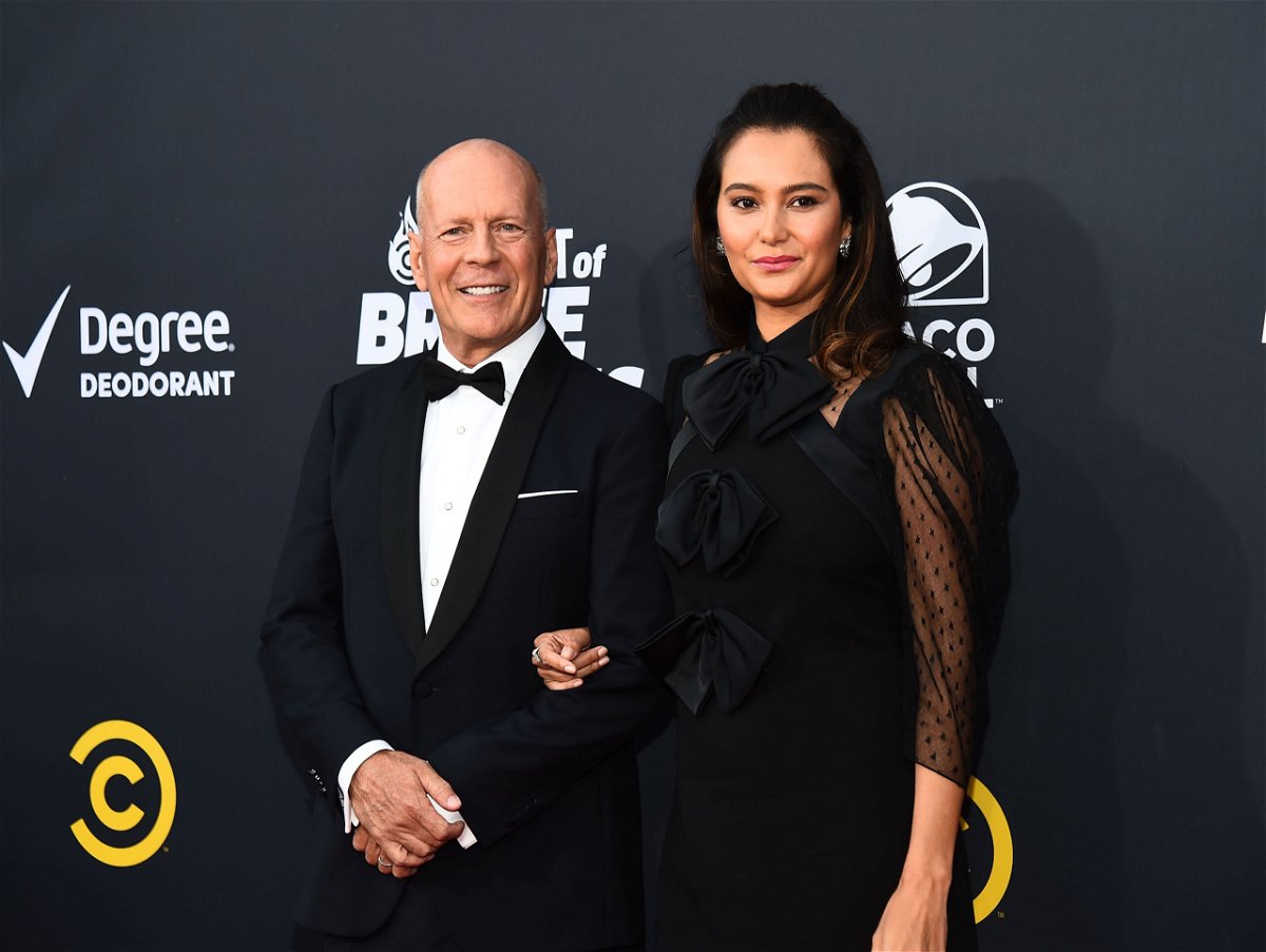 <i>Michael Buckner/Variety/Penske Media/Getty Images</i><br/>(From left) Bruce Willis and Emma Heming are seen here in Los Angeles in 2018.