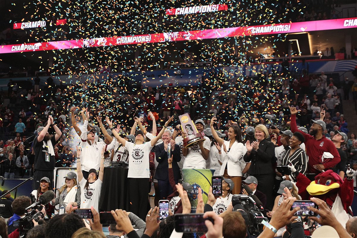 <i>Matt Krohn/USA TODAY Sports/Reuters</i><br/>South Carolina beat the UConn Huskies to win last year's women's NCAA championship.
