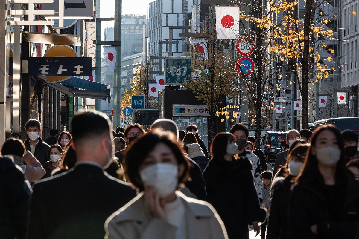 <i>Richard A. Brooks/AFP/Getty Images</i><br/>Japan births plummeted to another record low last year. Pictured is a street in Ginza
