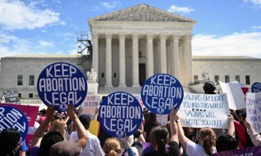 Demonstrators rally in support of abortion rights at the Supreme Court in Washington