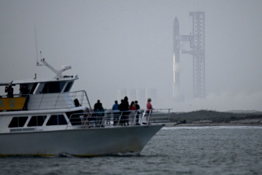 SpaceX's Starship rocket lifts off for inaugural test flight but explodes  midair - KESQ