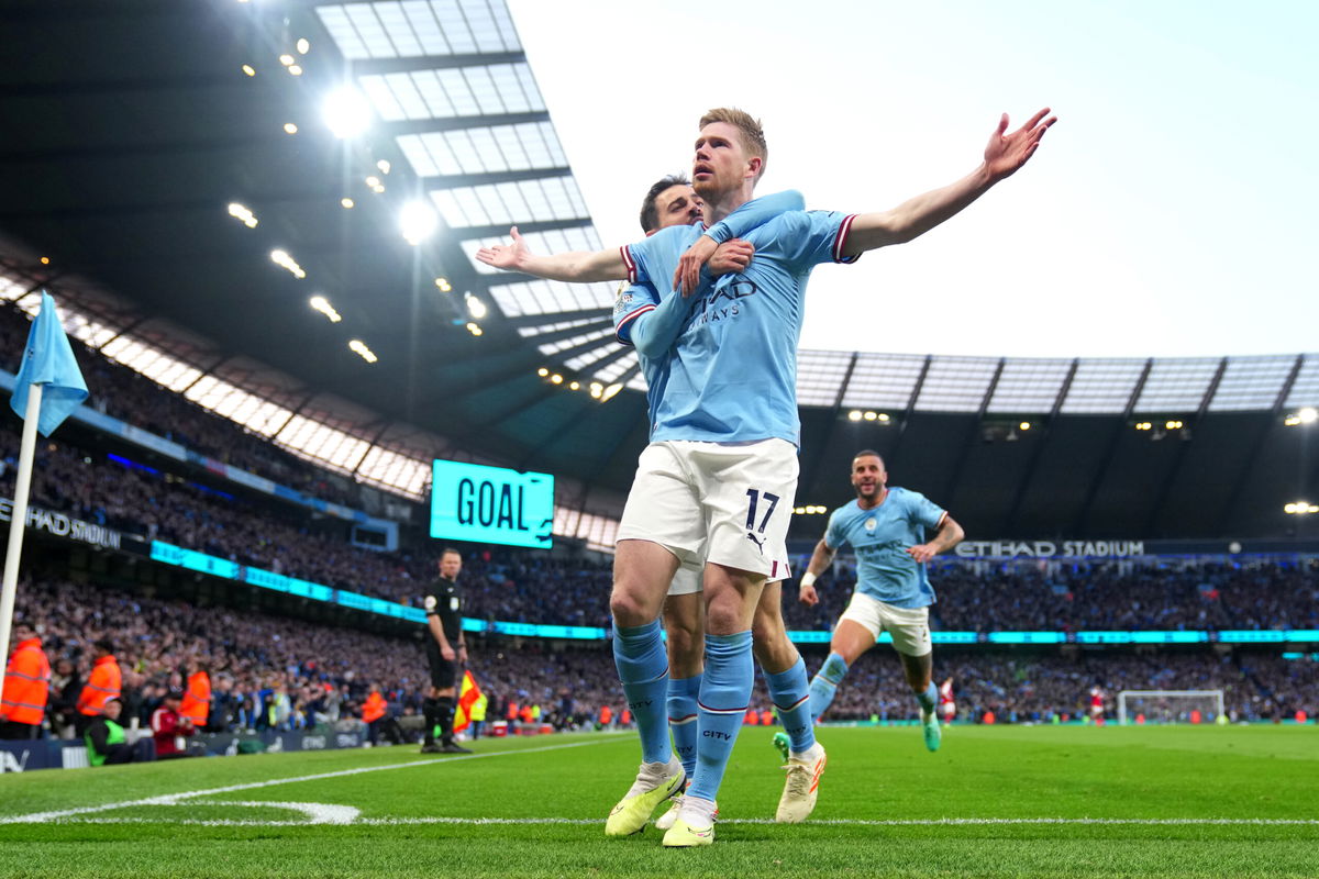 Manchester City vs. Arsenal: Kevin De Bruyne inspires Premier League  champion to key title race victory over Arsenal - KESQ