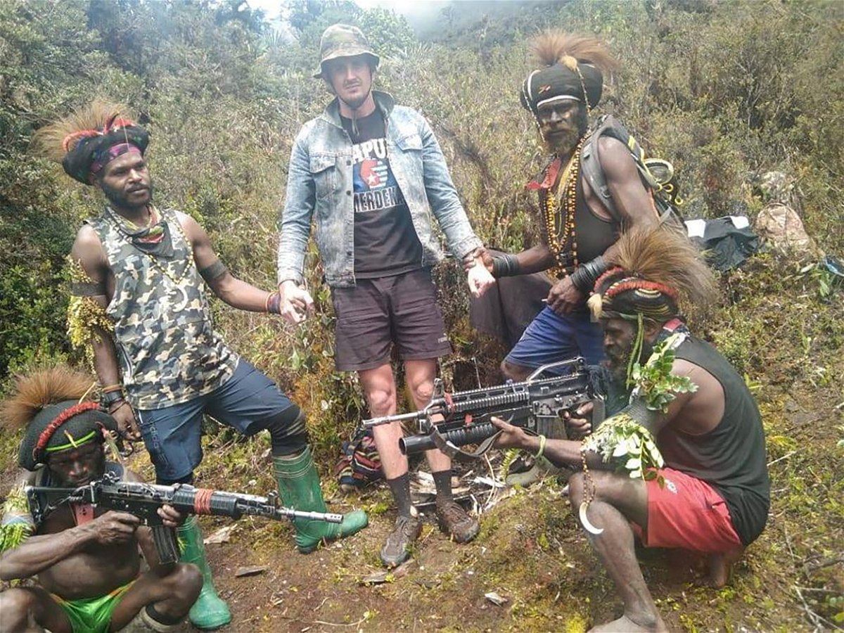 <i>The West Papua National Liberation Army/Reuters</i><br/>A man