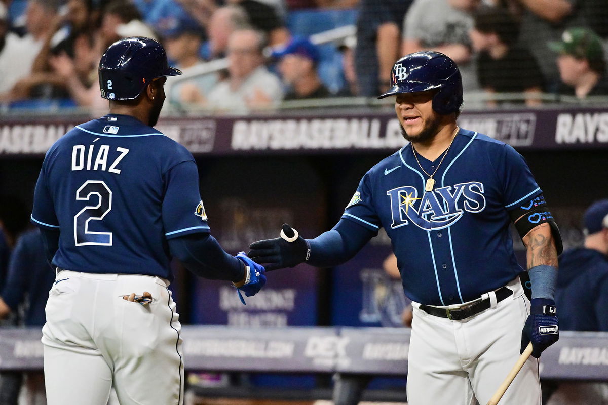 Wander Franco of the Tampa Bay Rays at-bat during a game between the  News Photo - Getty Images