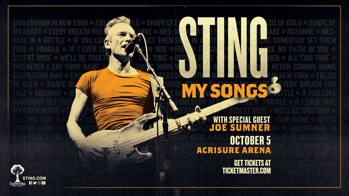 Sting and Christian Nodal announce performances at Acrisure Enviornment