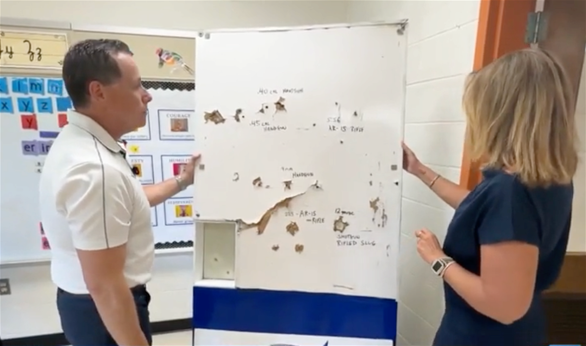 <i>WLWT</i><br/>Wingshield is a whiteboard that can be used daily in classrooms. In the event of an active shooter